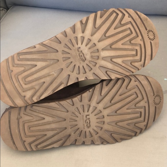 (Sold) UGG Lo Pro Perforated Suede Boot Dark Brown - Picture 6 of 6